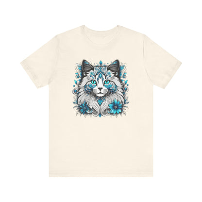 Printify T-Shirt Natural / XS Our Lynn's Blue Eye Cat Art Shirt