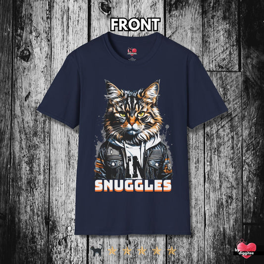 Printify T-Shirt Navy / S BAD CATS 🐈‍⬛ SNUGGLES