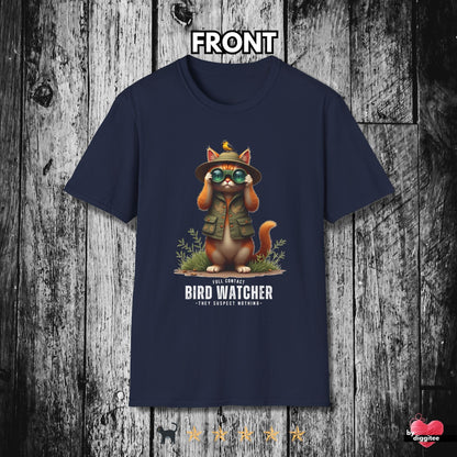 Printify T-Shirt Navy / S Bird Watcher 🐦‍⬛ T-Shirt