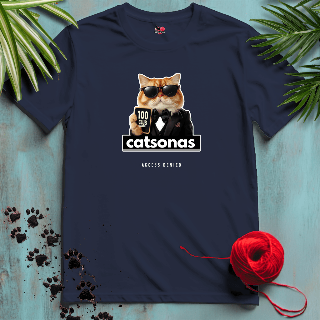 Printify T-Shirt Navy / XL MEMBERS-ONLY ⭐️ TOP-CATS-100-CLUB | Lifestyle Cats Collection