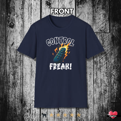 Printify T-Shirt Navy / XS (REMOTE) CONTROL 📺 FREAK II Unisex T-shirt