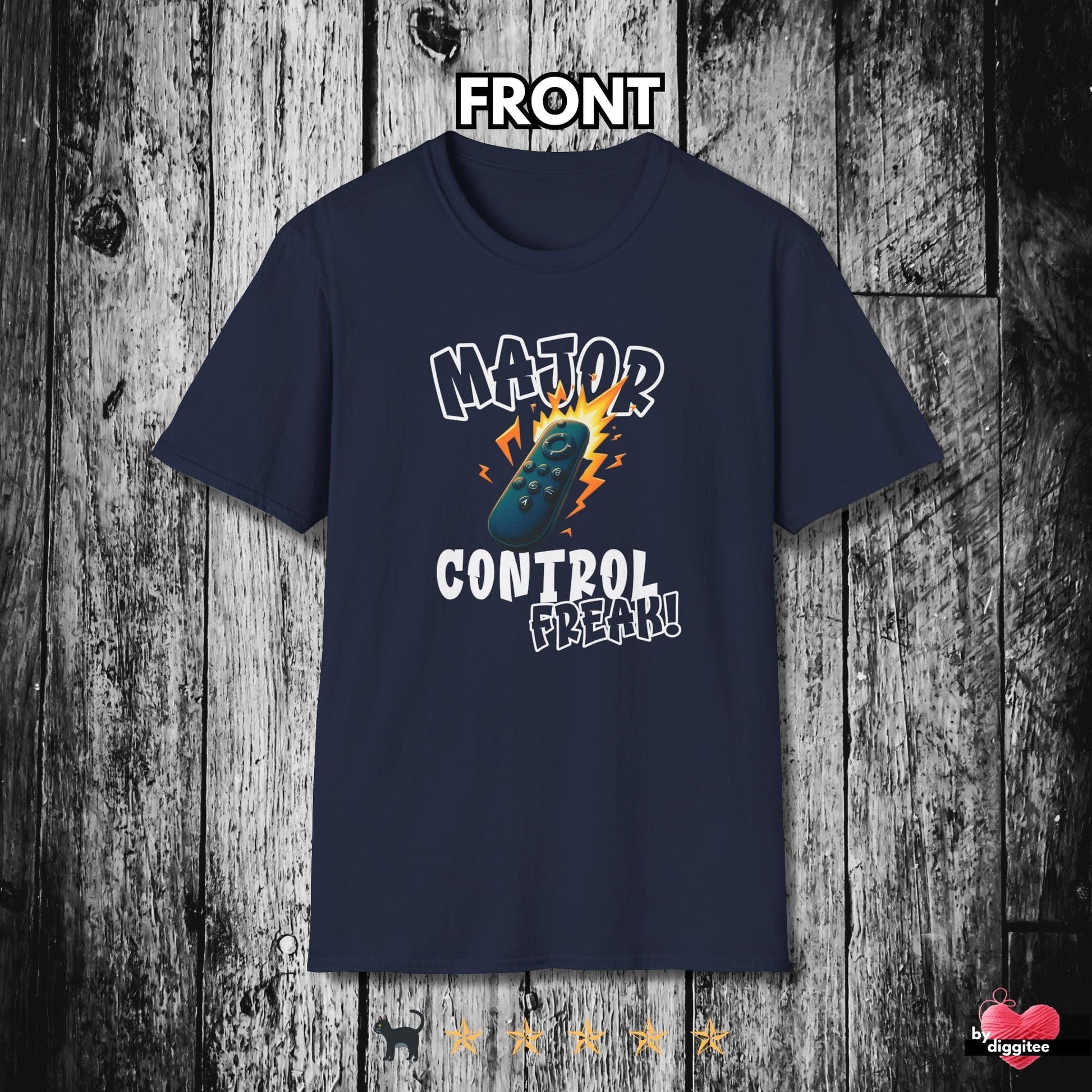 Printify T-Shirt Navy / XS (REMOTE) CONTROL 📺 FREAK Unisex T-shirt