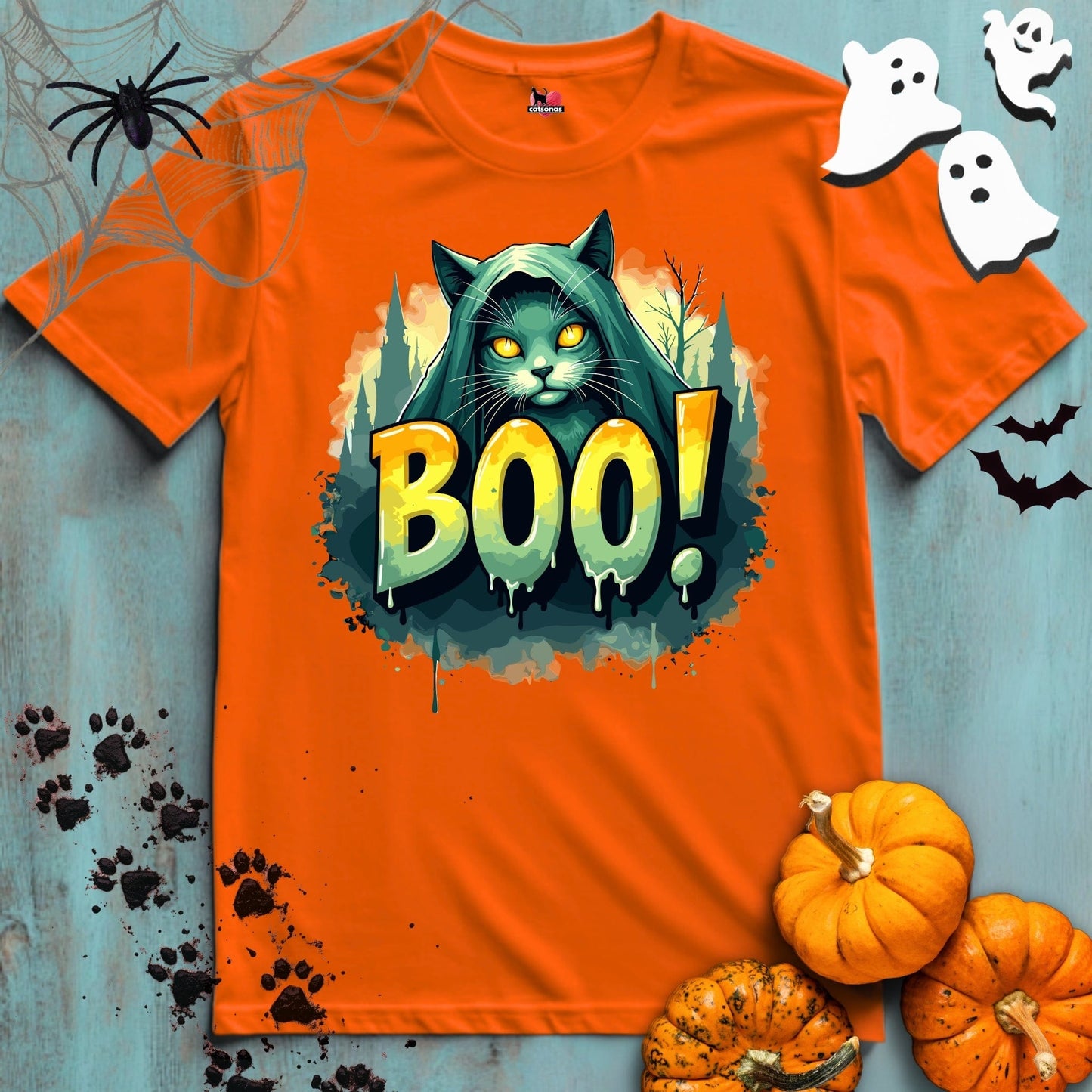 Printify T-Shirt Orange / S BOO 👻 SPOOKY Season 🎃 HALLOWEEN Collection