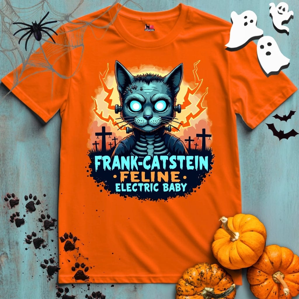 Printify T-Shirt Orange / S FELINE ELECTRIC BABY 👻 SPOOKY Season | HALLOWEEN Collection