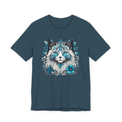 Printify T-Shirt Our Lynn's Blue Eye Cat Art Shirt