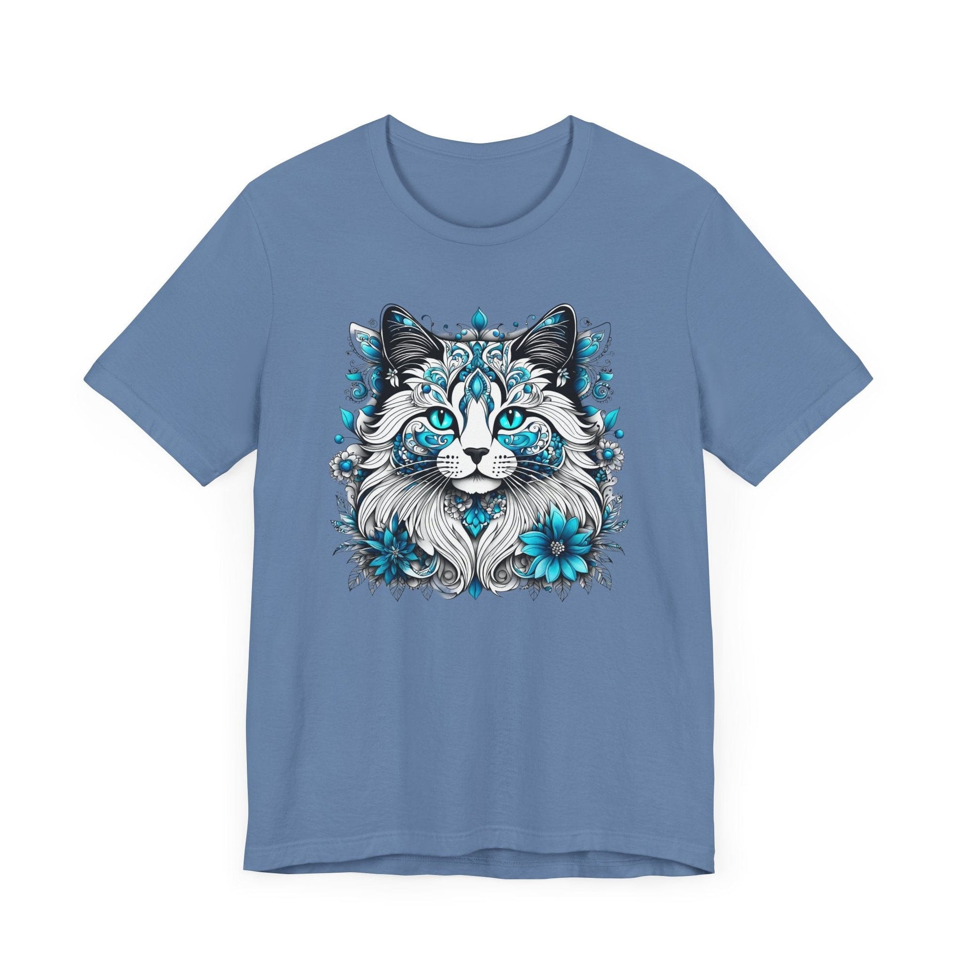 Printify T-Shirt Our Lynn's Blue Eye Cat Art Shirt