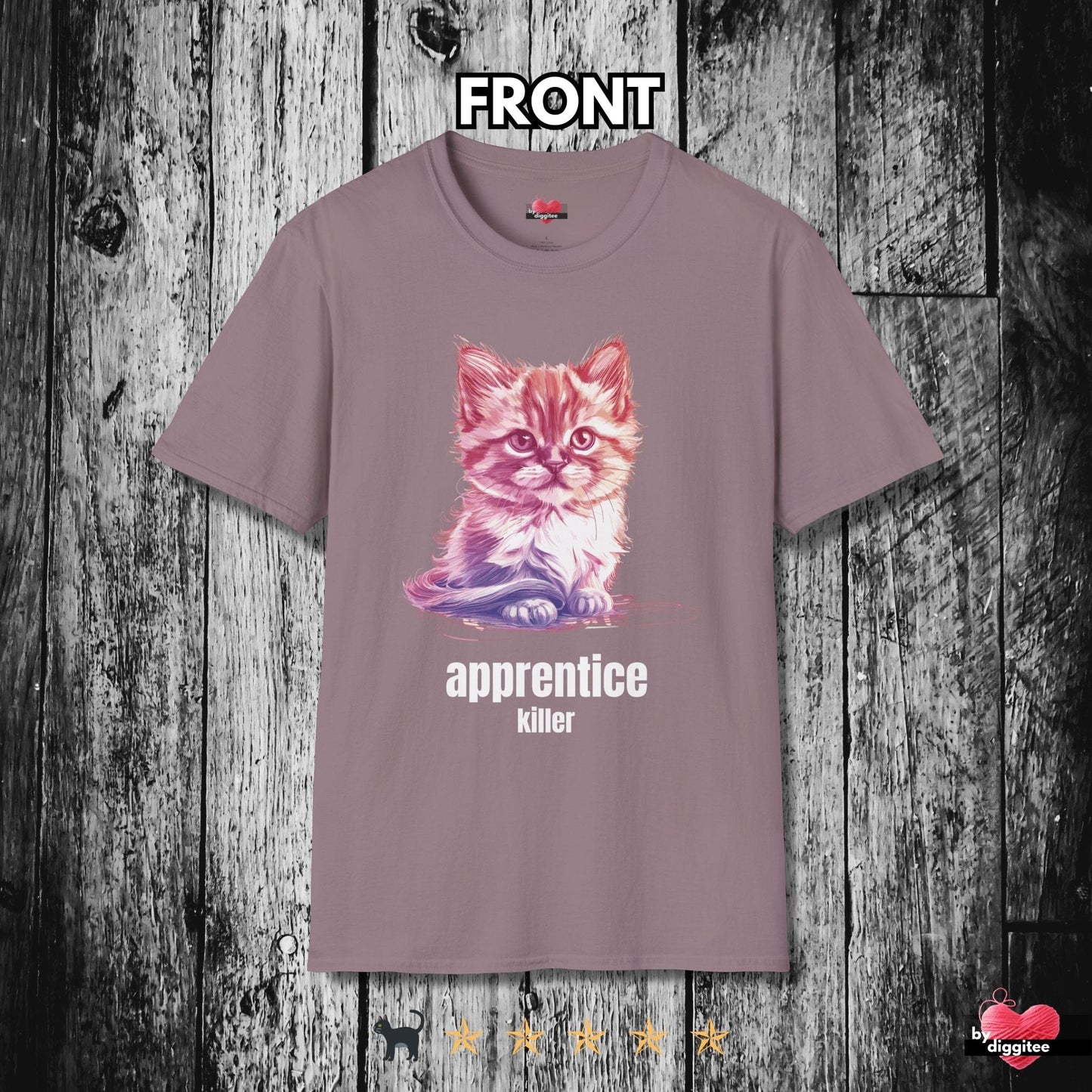 Printify T-Shirt Paragon / S Funny CATS 🐈‍⬛ Killer Kitty