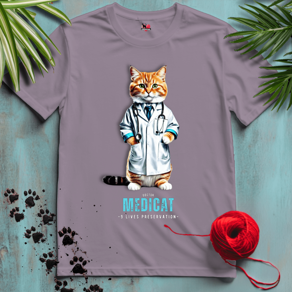 Printify T-Shirt Paragon / XL MEDIC-CAT 🚑 NEW-Colors | Healthcare Cats Collection