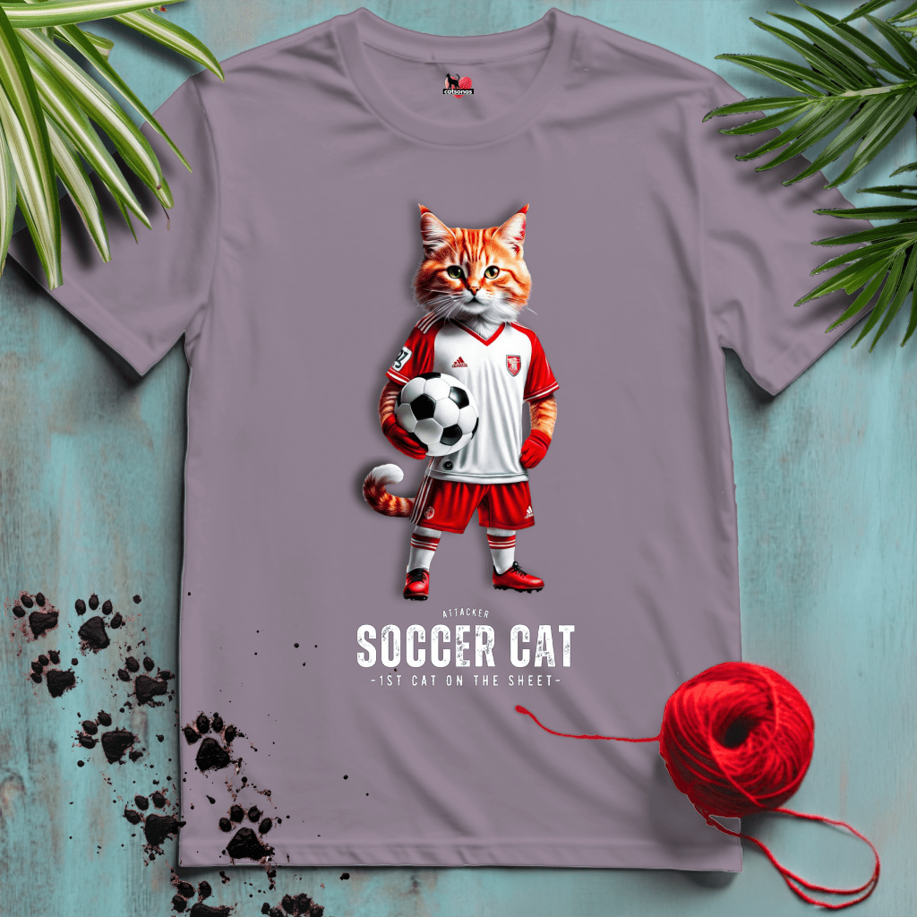 Printify T-Shirt Paragon / XL SOCCER-CAT ⚽️ ATTACK | Sporty Cats Collection