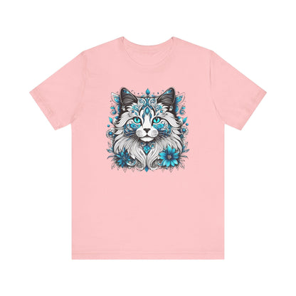 Printify T-Shirt Pink / XS Our Lynn's Blue Eye Cat Art Shirt