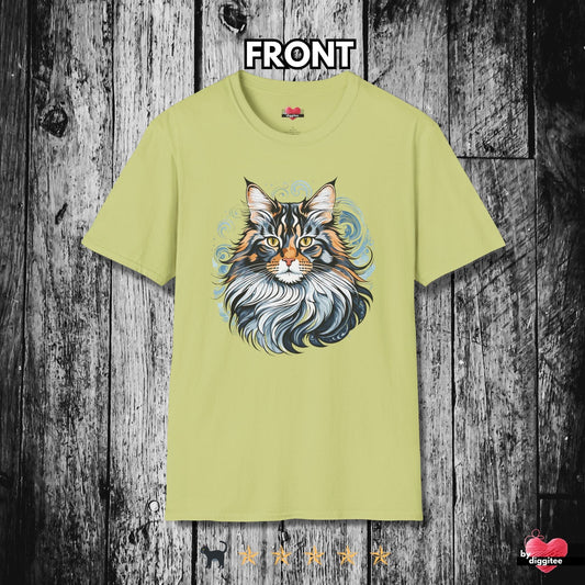 Printify T-Shirt Pistachio / S The Mainee Cats 🐈 Majestic