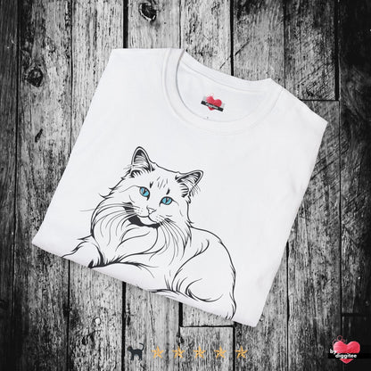 Printify T-Shirt 🐈‍⬛ Pretty CATS 🐈 Purrfect Pose