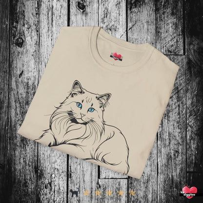 Printify T-Shirt 🐈‍⬛ Pretty CATS 🐈 Purrfect Pose