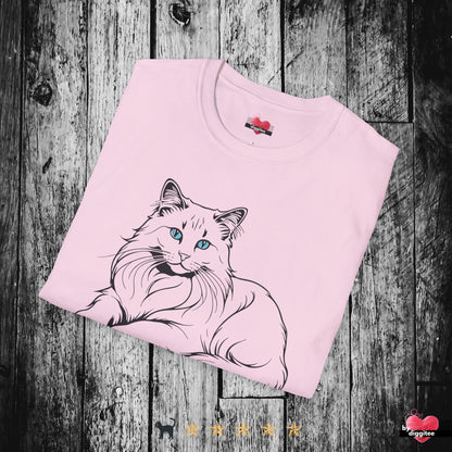 Printify T-Shirt 🐈‍⬛ Pretty CATS 🐈 Purrfect Pose