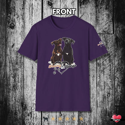 Printify T-Shirt Purple / S Broomy & Django | Best Dogs Ever