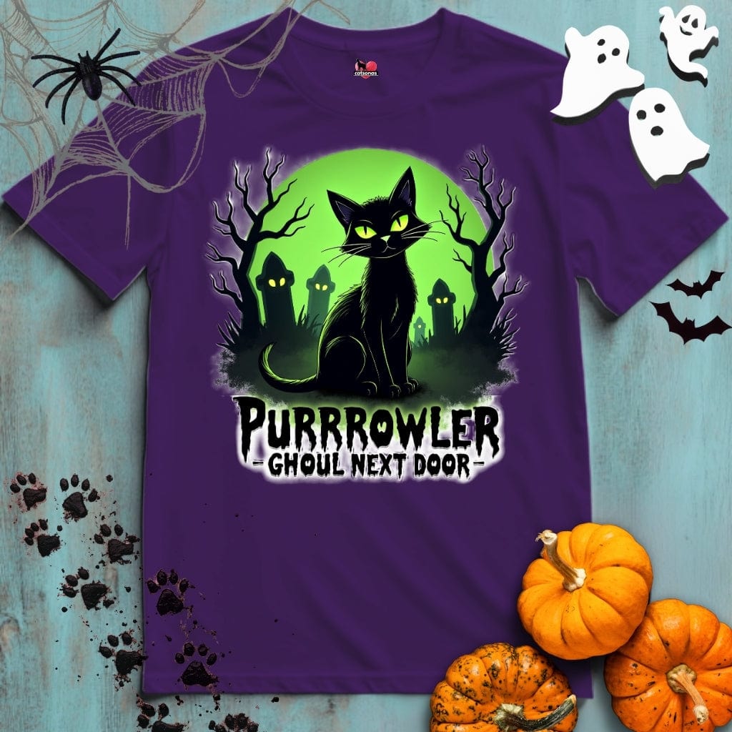 Printify T-Shirt Purple / XL PURRROWLER 👻 SPOOKY Season 🎃 HALLOWEEN Collection