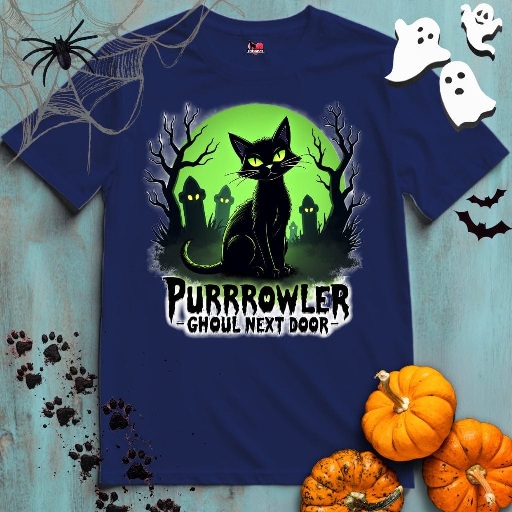 Printify T-Shirt PURRROWLER 👻 SPOOKY Season 🎃 HALLOWEEN Collection