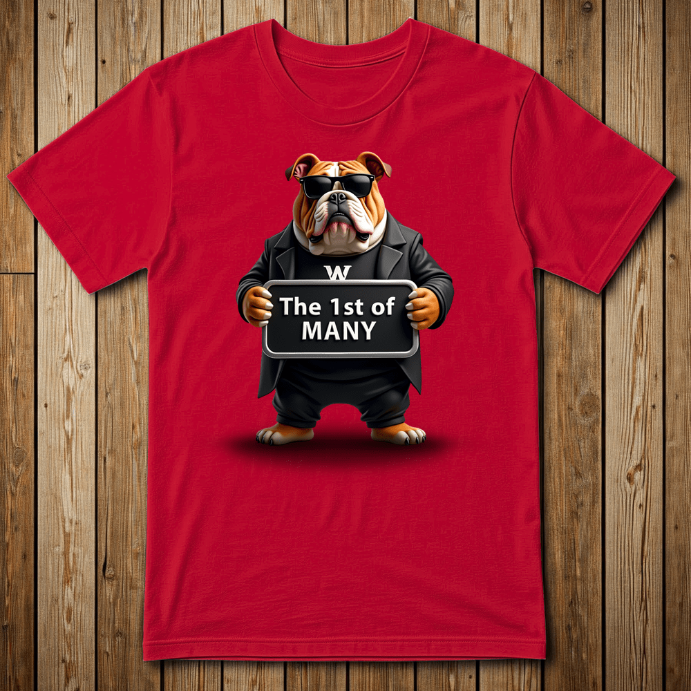 Printify T-Shirt Red / M WeSCALE ⭐️ Bulldog 🦴