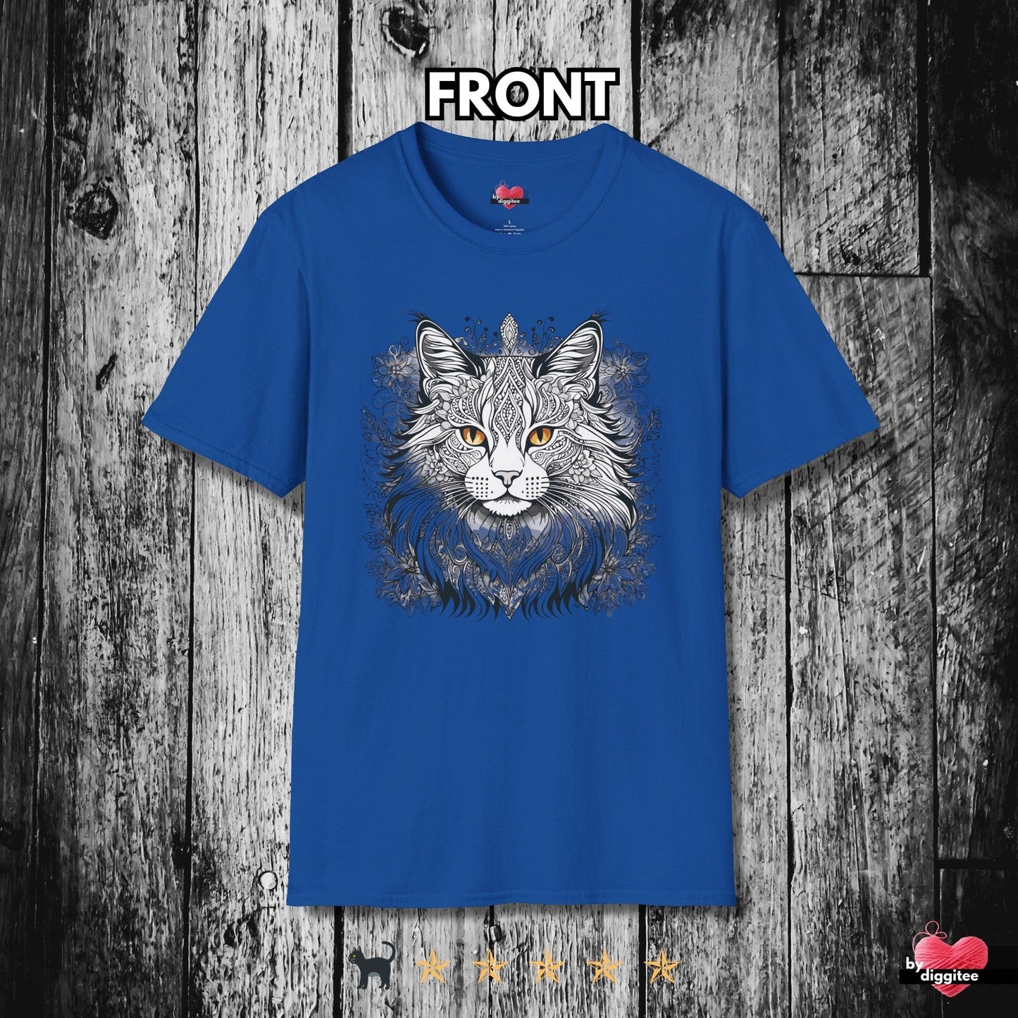 Printify T-Shirt Royal / XS The Maine Cats 🐈‍⬛ Shadow