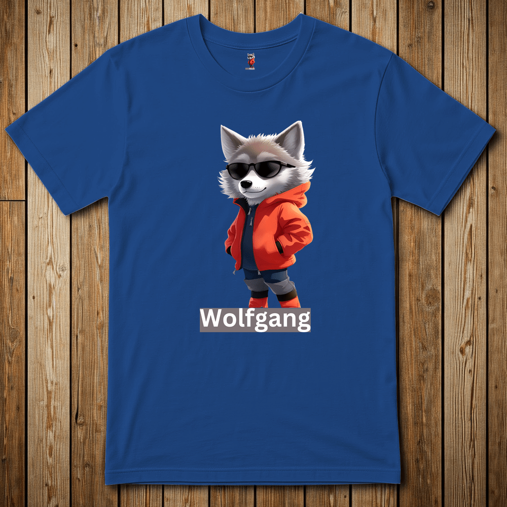 Printify T-Shirt Royal / XS Wolfgang The Cat
