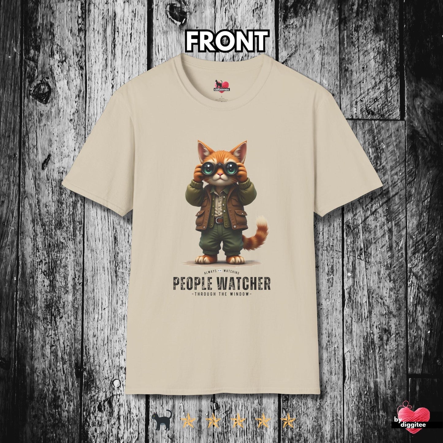 Printify T-Shirt Sand / S People Watcher 👀 T-Shirt