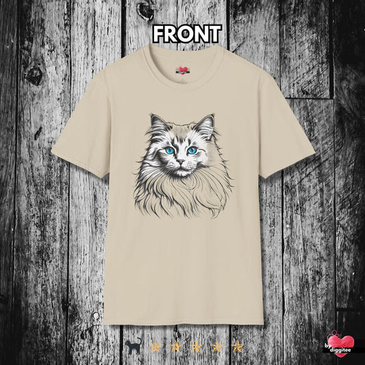 Printify T-Shirt Sand / S 🐈‍⬛ Pretty CATS 🐈 Maine Meow