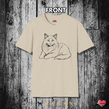 Printify T-Shirt Sand / S 🐈‍⬛ Pretty CATS 🐈 Purrfect Pose