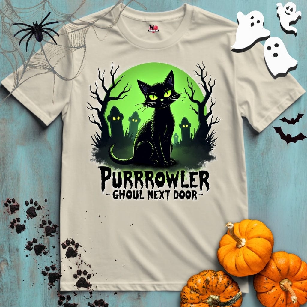 Printify T-Shirt Sand / XL PURRROWLER 👻 SPOOKY Season 🎃 HALLOWEEN Collection