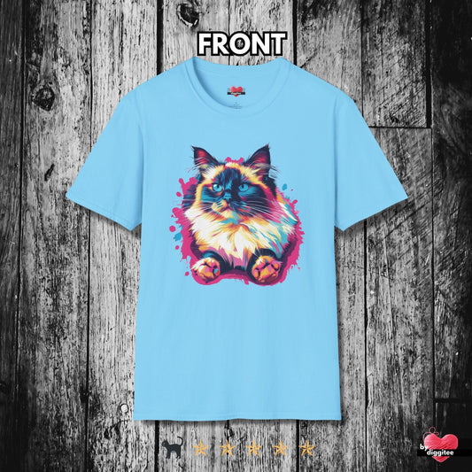 Printify T-Shirt Sky / S 🐈‍⬛ Pretty CATS 🐈 Fluffs