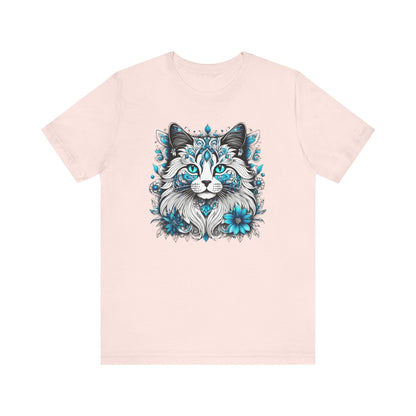 Printify T-Shirt Soft Pink / XS Our Lynn's Blue Eye Cat Art Shirt