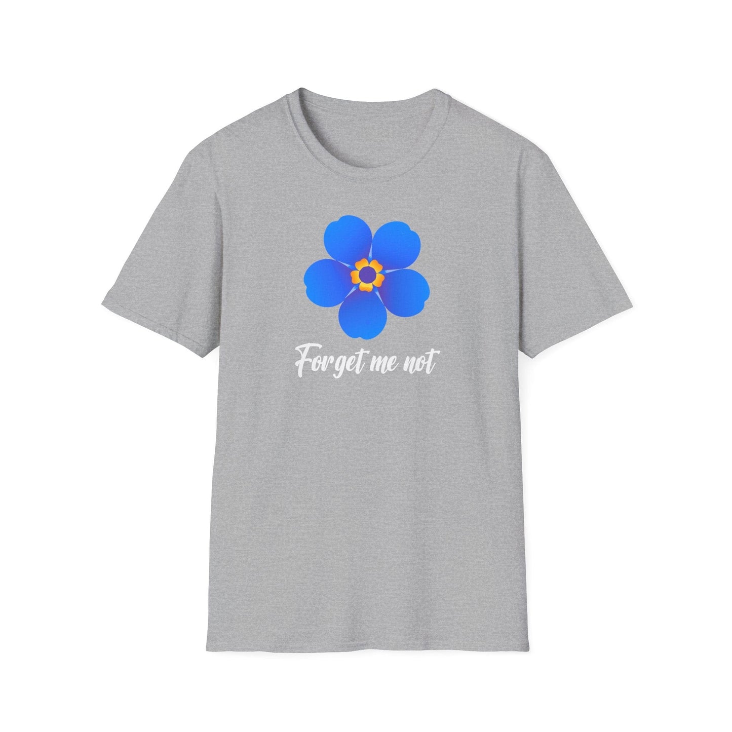 Printify T-Shirt Sport Grey / S Forget Me Not Floral Softstyle T-Shirt