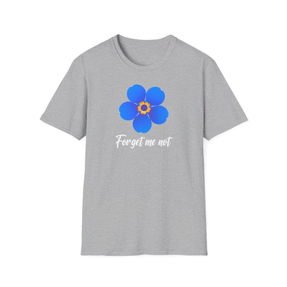 Printify T-Shirt Sport Grey / S Forget Me Not Floral Softstyle T-Shirt