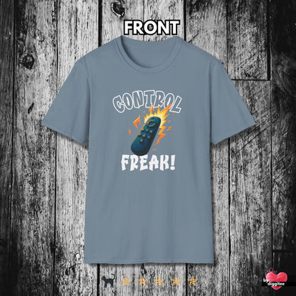 Printify T-Shirt Stone Blue / S (REMOTE) CONTROL 📺 FREAK II Unisex T-shirt