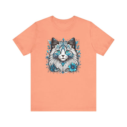 Printify T-Shirt Sunset / XS Our Lynn's Blue Eye Cat Art Shirt