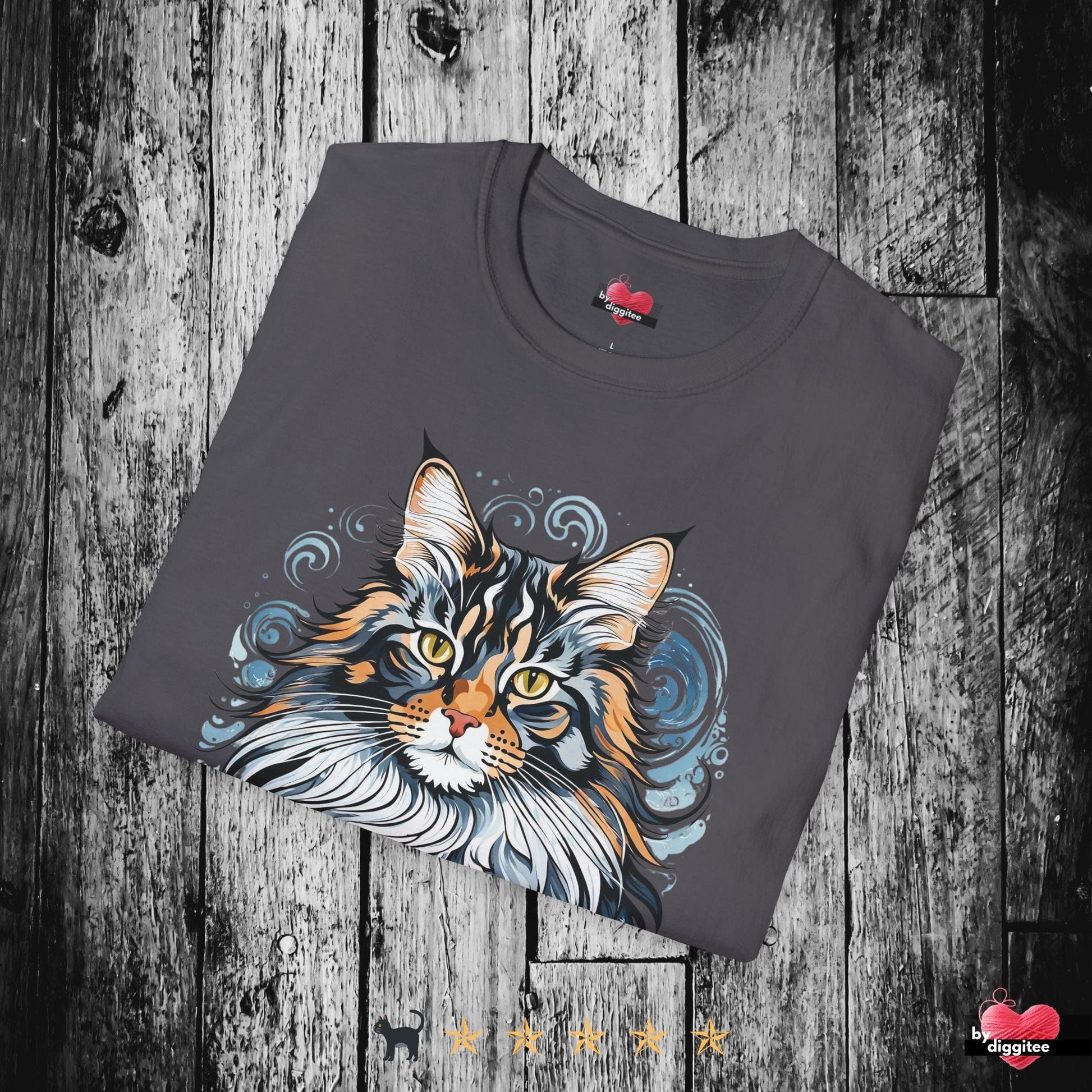 Printify T-Shirt The Mainee Cats 🐈 Majestic