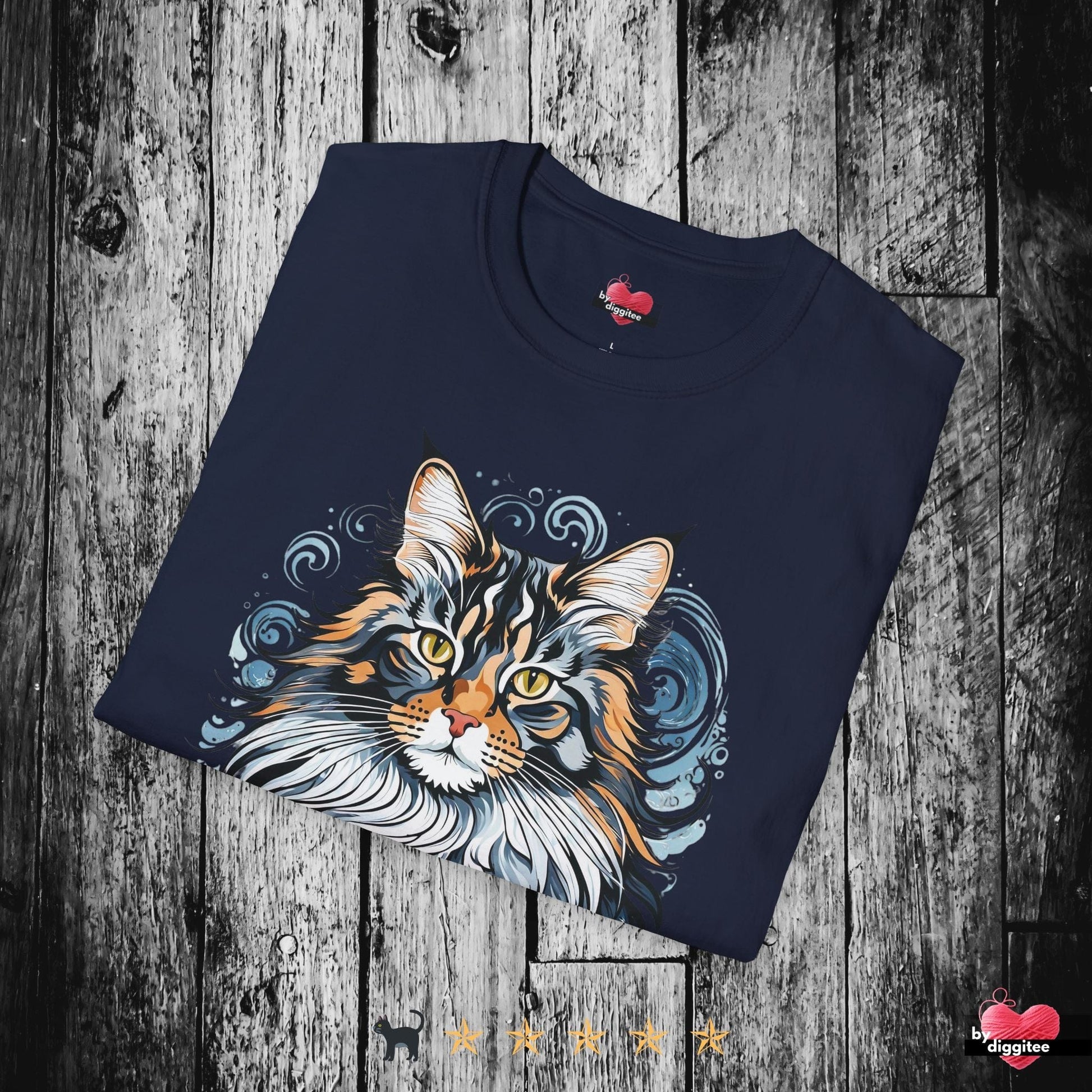 Printify T-Shirt The Mainee Cats 🐈 Majestic