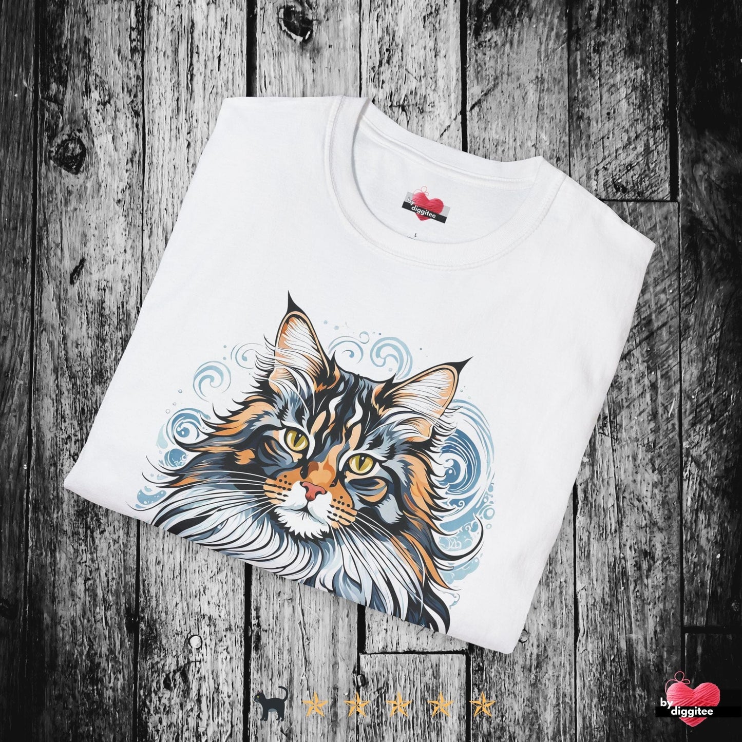 Printify T-Shirt The Mainee Cats 🐈 Majestic