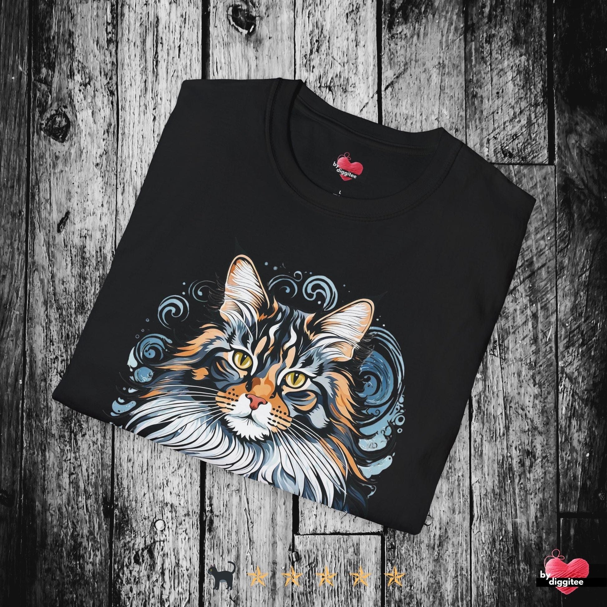 Printify T-Shirt The Mainee Cats 🐈 Majestic