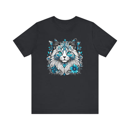 Printify T-Shirt Vintage Black / XS Our Lynn's Blue Eye Cat Art Shirt