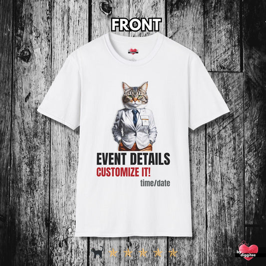 Printify T-Shirt White / L CUSTOM CATS ⭐️ EVENTS Merch