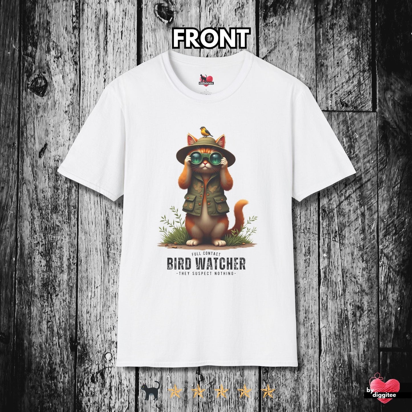 Printify T-Shirt White / S Bird Watcher 🐦‍⬛ T-Shirt