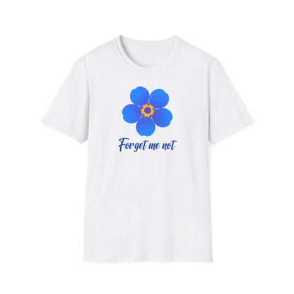 Printify T-Shirt White / S Forget Me Not Floral Softstyle T-Shirt