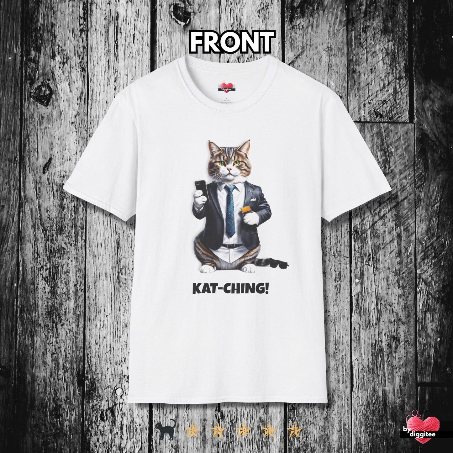 Printify T-Shirt White / S 📈 SALES CAT🚀 BOSS Colors