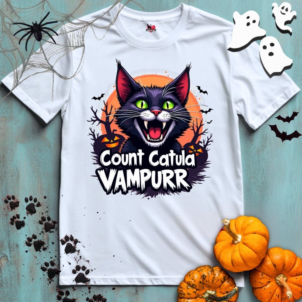 Printify T-Shirt White / XL COUNT CATULA 👻 SPOOKY Season 🎃 HALLOWEEN Collection