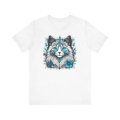Printify T-Shirt White / XS Our Lynn's Blue Eye Cat Art Shirt