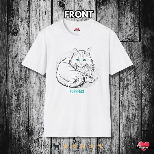 Printify T-Shirt White / XS Pretty CATS 🐈‍⬛ Puurfect