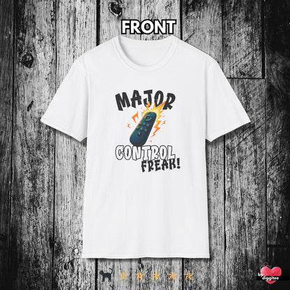 Printify T-Shirt White / XS (REMOTE) CONTROL 📺 FREAK Unisex T-shirt