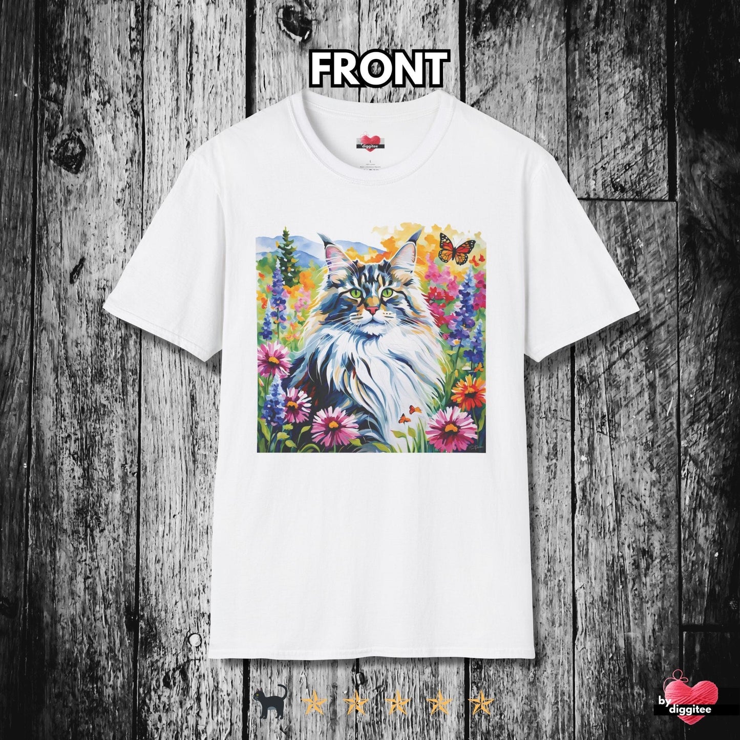 Printify T-Shirt White / XS The Maine CATS 🐈 Serenity