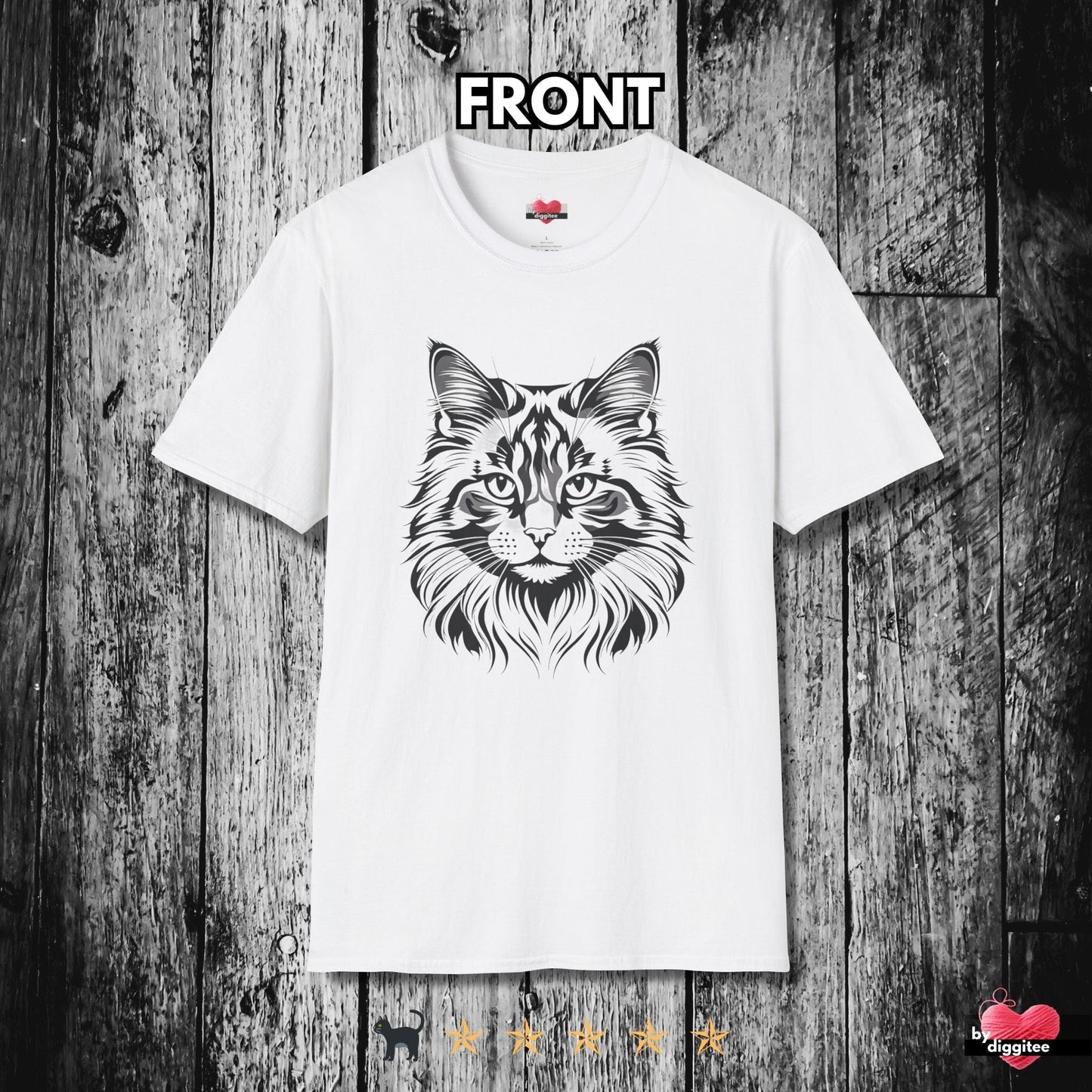 Printify T-Shirt White / XS The Mainee Cats 🐈 Just Plain Purdy