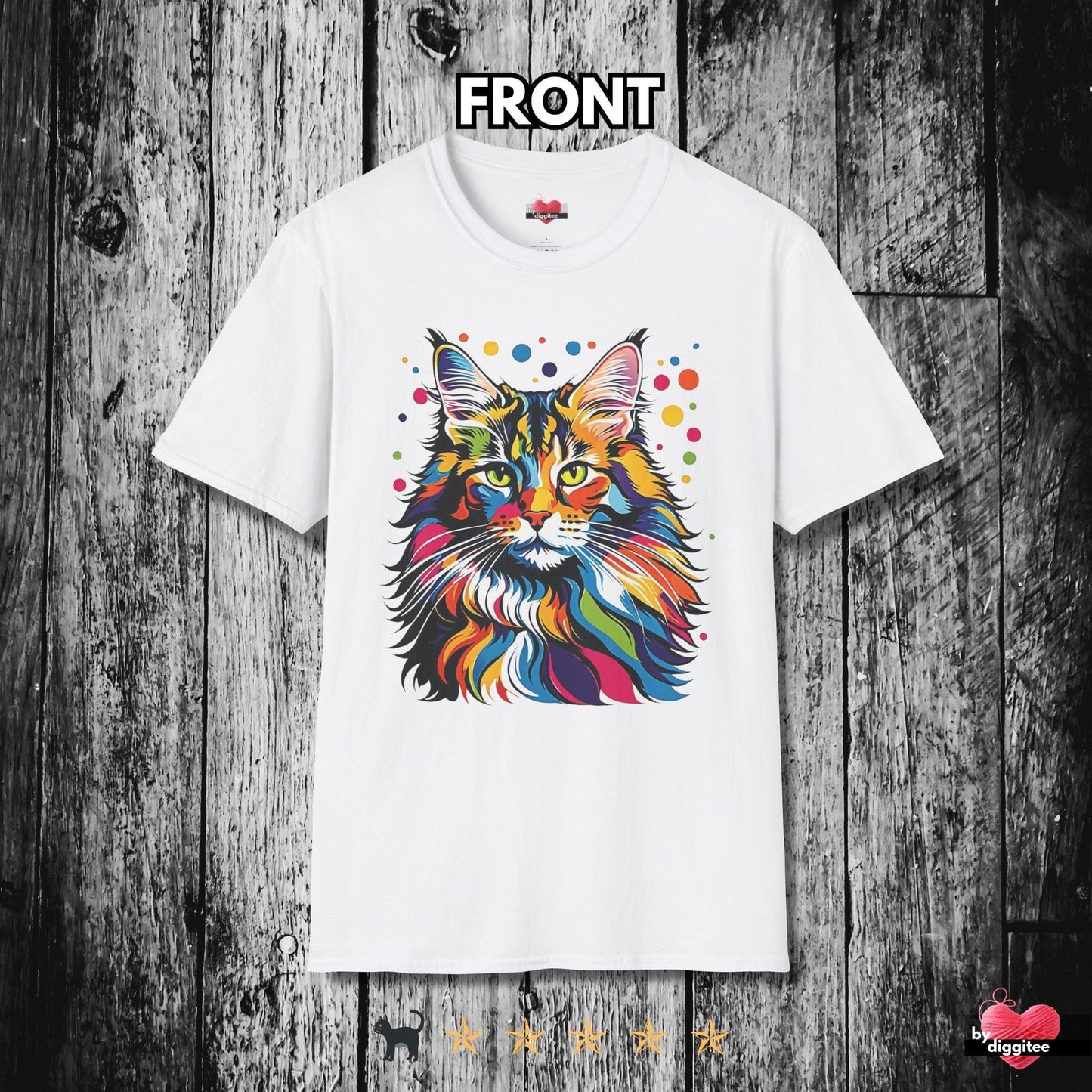 Printify T-Shirt White / XS The Mainee Cats 🐈  POPSY